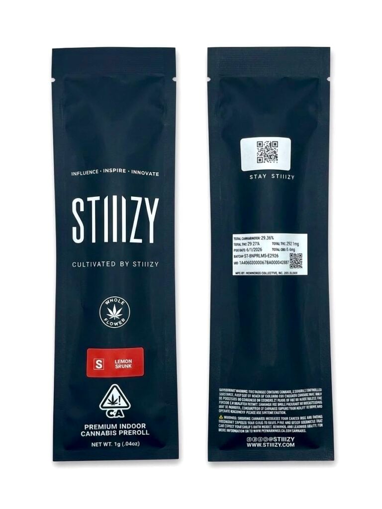 STIIIZY Lemon Skunk — 1g Premium Indoor Cannabis Preroll